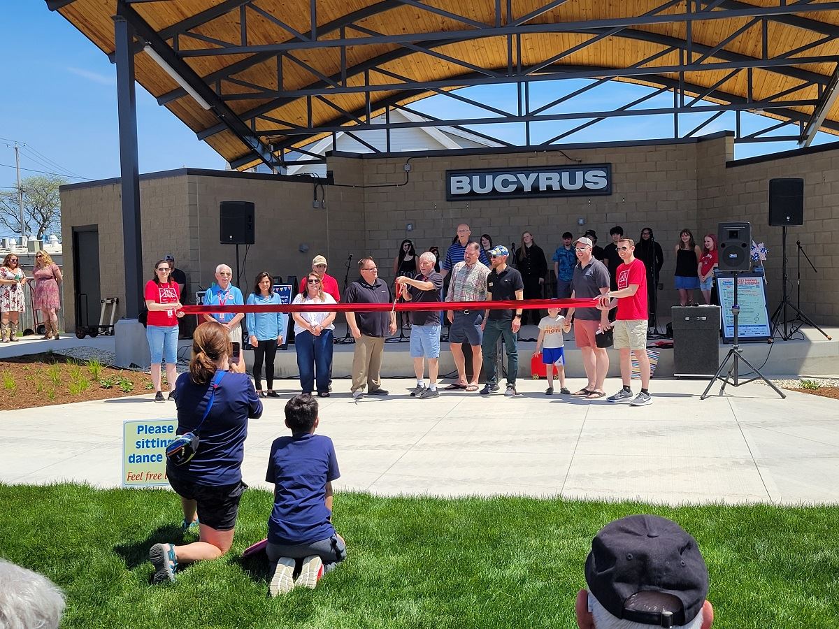 Ribbon cutting dedication event